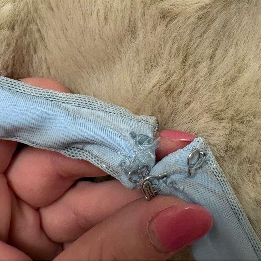 White Fox Full Of Love Embellished Mini Dress Baby Blue - Picture 9 of 9